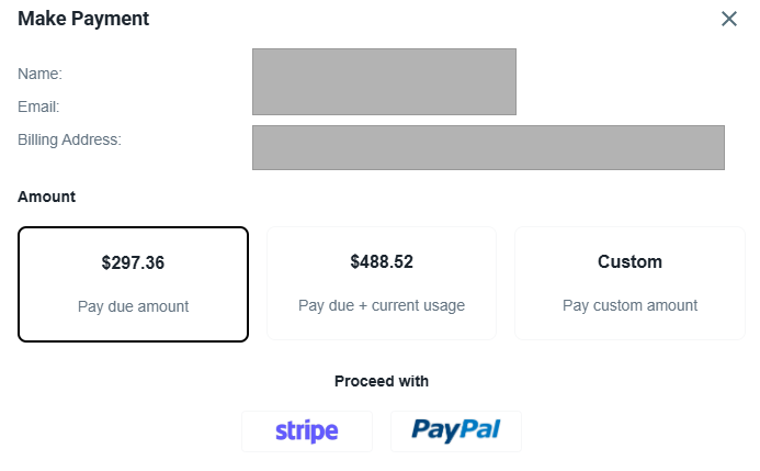payment method