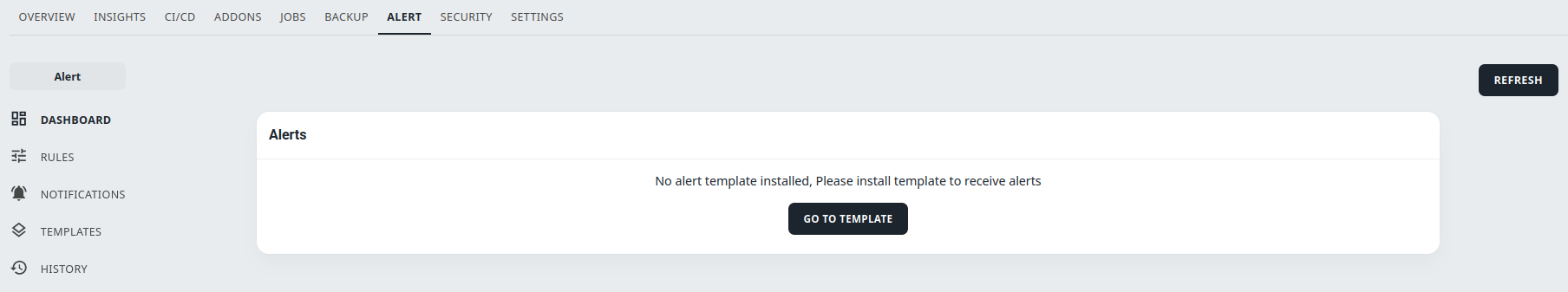 alert dashboard