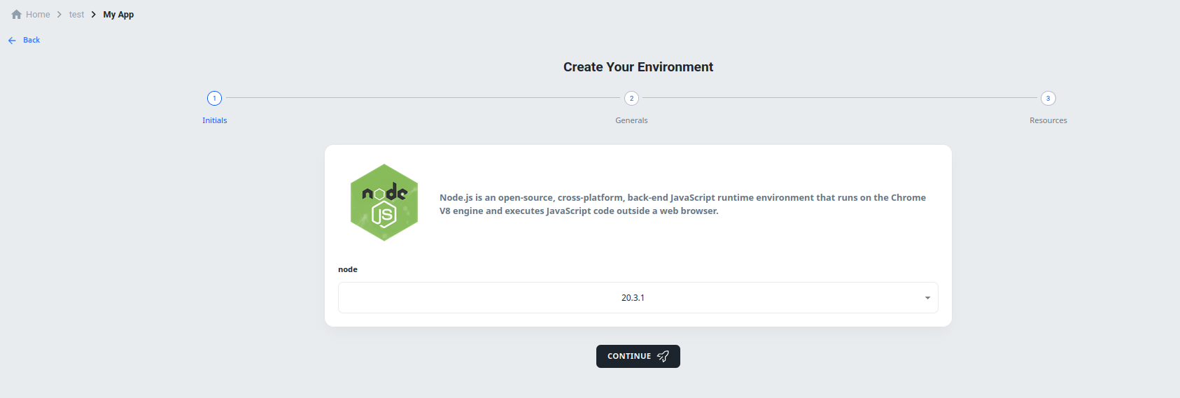 Create your environment