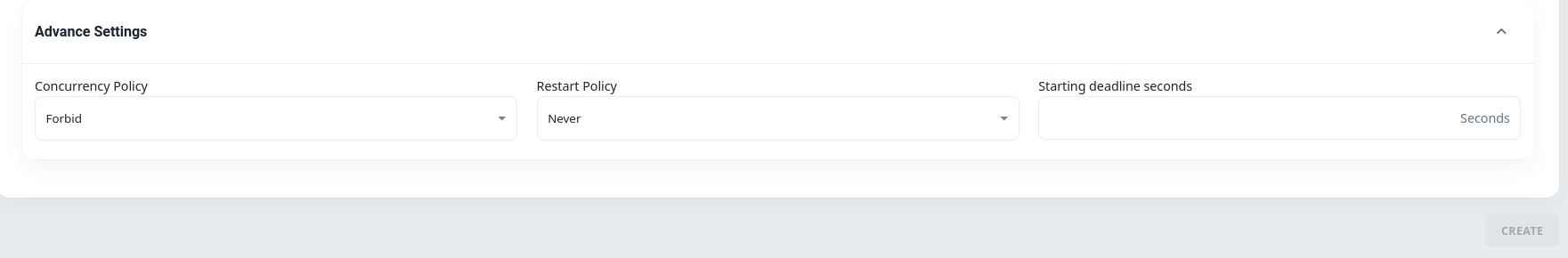 jobs advance settings