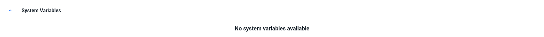 system variables