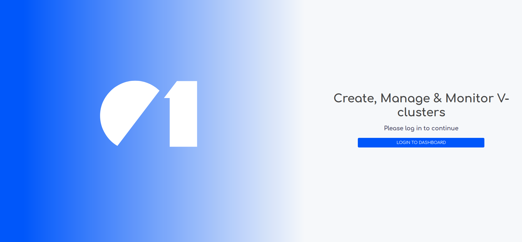 Login Dashboard Vcluster