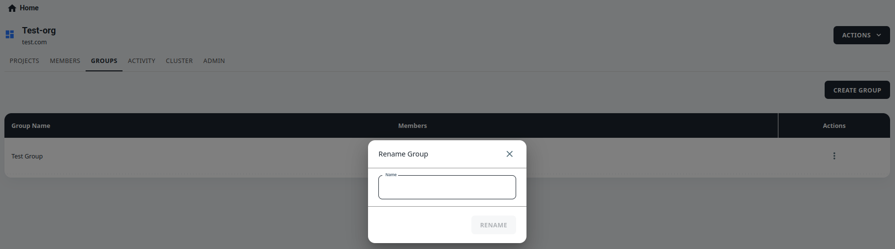 rename group
