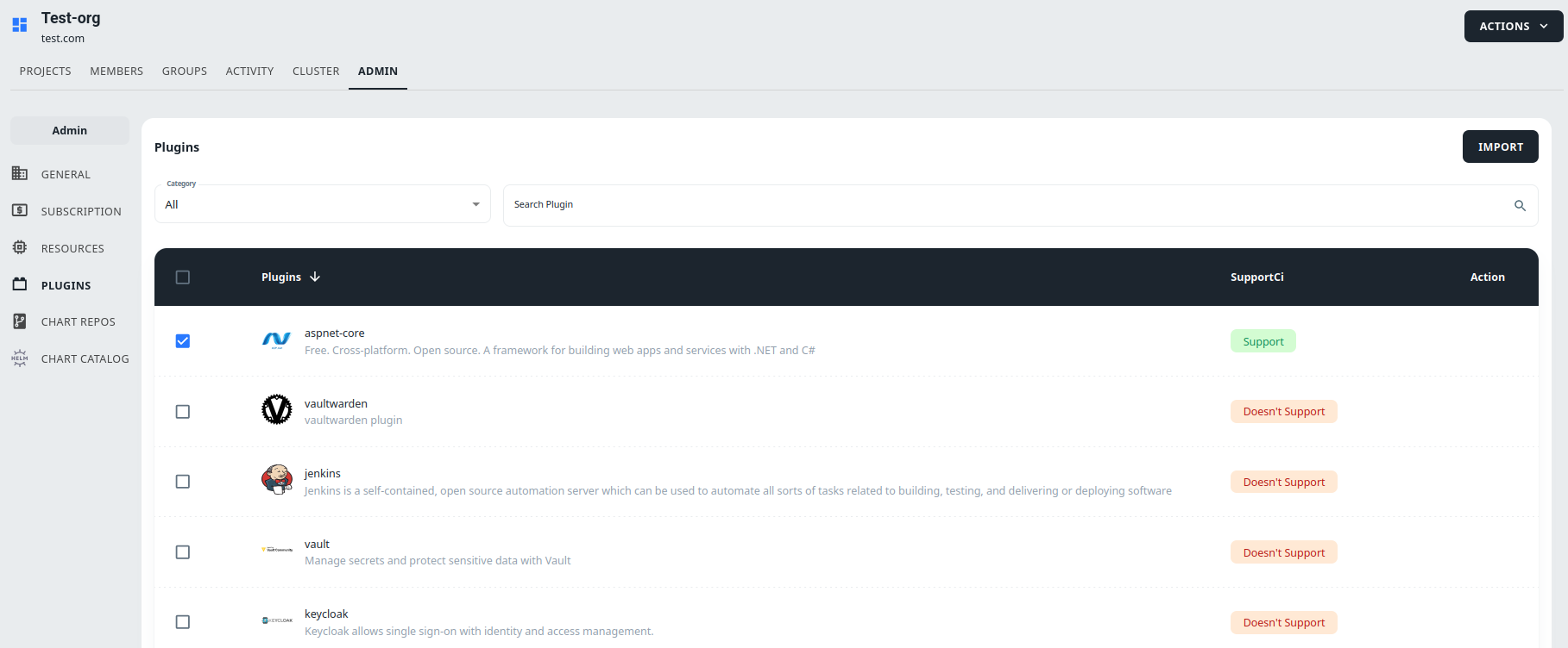 select plugin