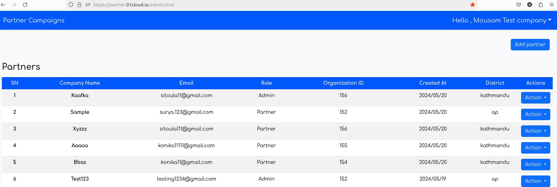 partner interface
