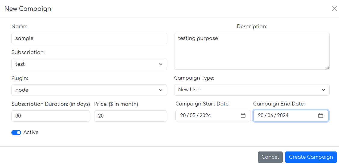 fill campaign
