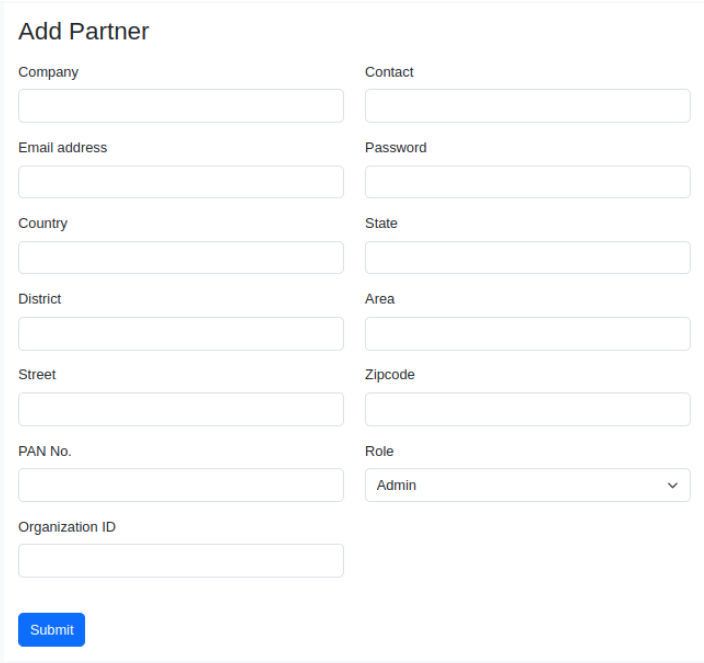 partner form
