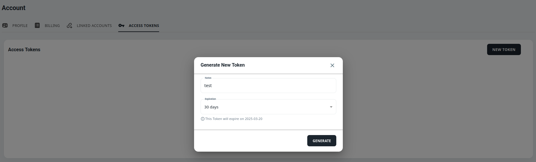 new access token