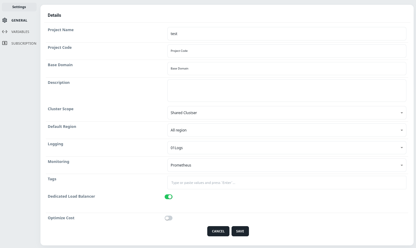 enable load balancer